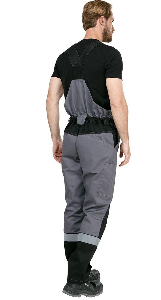 Костюм мужской рабочий летний Гудзон NEW с пк серый-черный