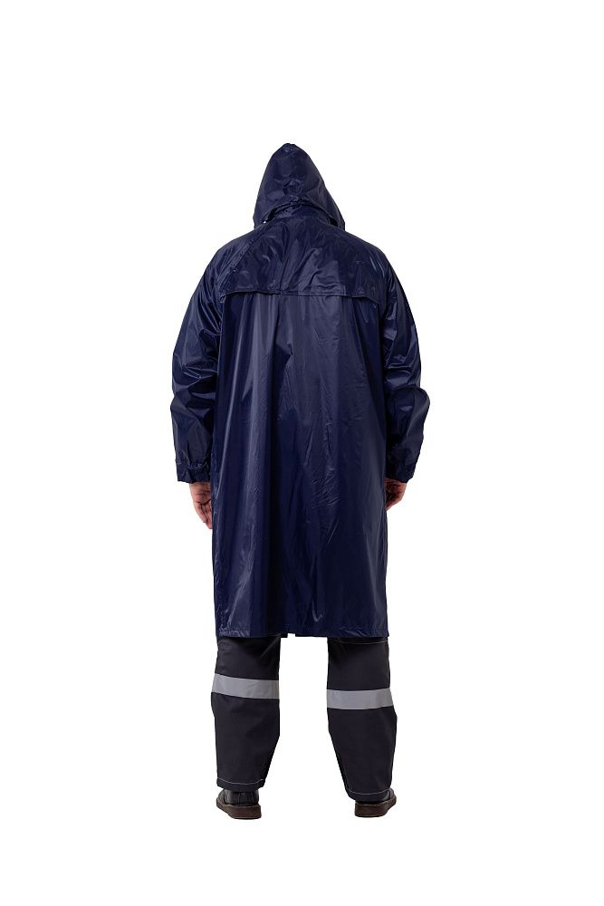 Плащ нейлоновый с ПВХ влагозащитный, синий